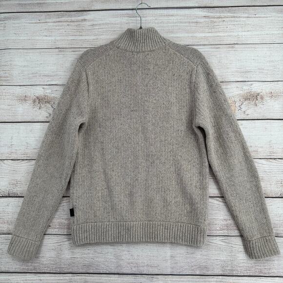 Patagonia Off Country Pullover Sweater Mens Small Beige Wool Silk Blend - Picture 2 of 14